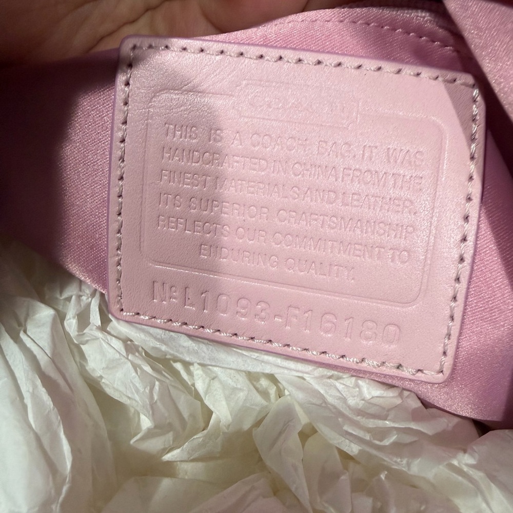 Coach pink patchwork Signature Tote Bag - Picture 4 of 5